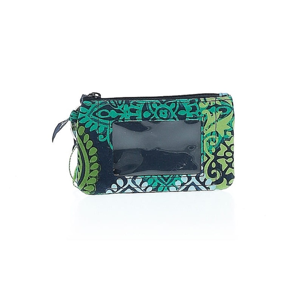 Vera Bradley Green and Blue Women's ID Credit Card Holder